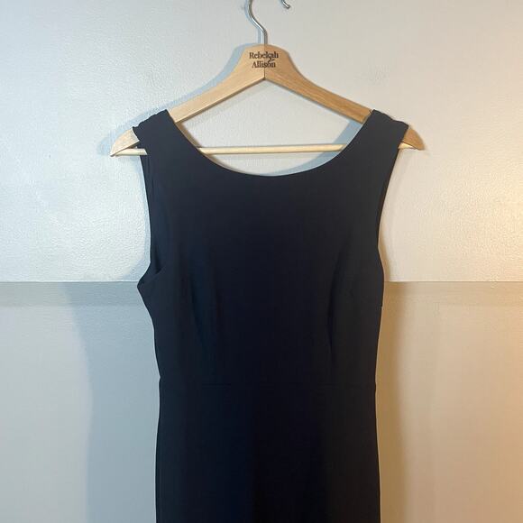 Lulu's Maxi Length Scoop Back Navy Blue Formal Gown Prom Dress Size Medium EUC - Picture 2 of 12